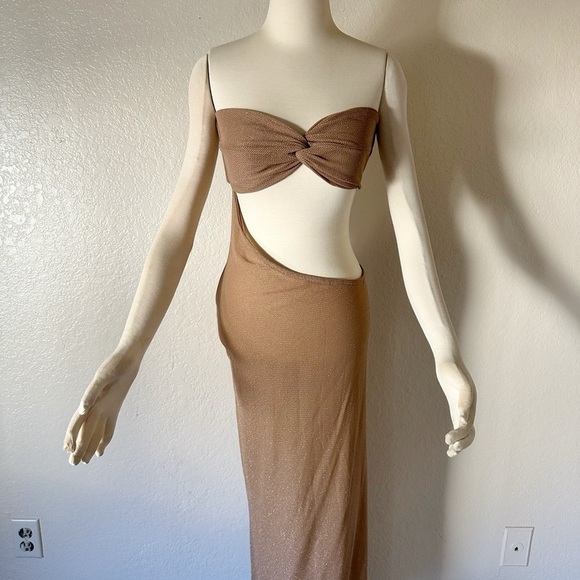 New Lovewave The Majorca Dress in Bronze size M - Picture 4 of 9